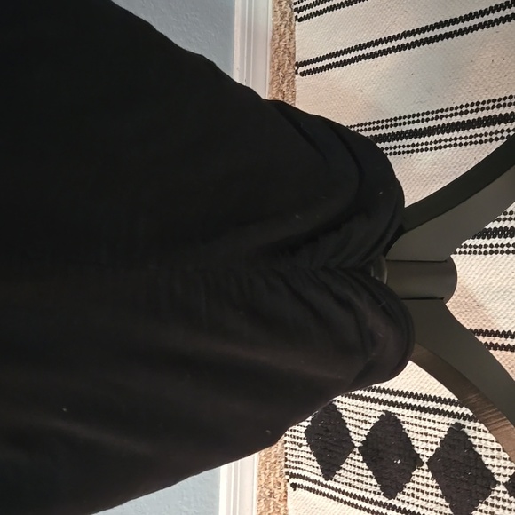 ALICE + OLIVIA Base Black Sleeveless Dress Silk Blouson Top Hem Ruchinfg Sz SM - Picture 13 of 16